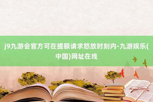 j9九游会官方可在提额请求怒放时刻内-九游娱乐(中国)网址在线